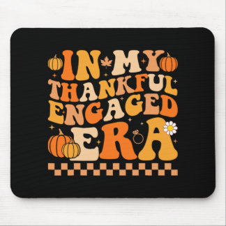 In My Thankful Engaged Era Groovy Wedding Bride Th Mouse Pad
