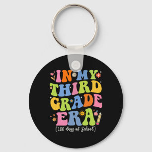 In My Third Grade Era 100 Days Of School Key Ring