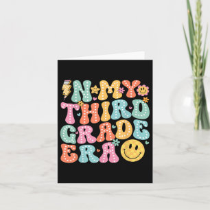 In My Third Grade Era Girl Back To School 3rd Grad Card