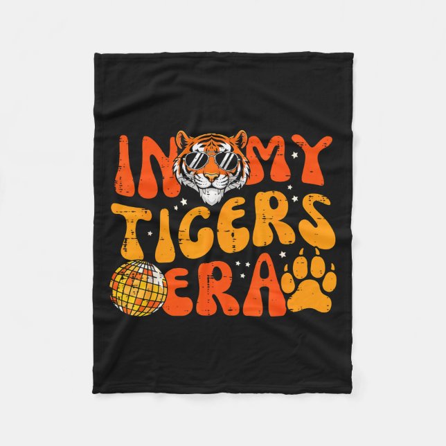 In My Tiger Era Funny Boys Youth Teen Kids Girls M Fleece Blanket (Front)