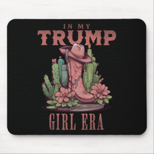 In My Trump Girl Era Western Usa American Cowgirl Mouse Pad