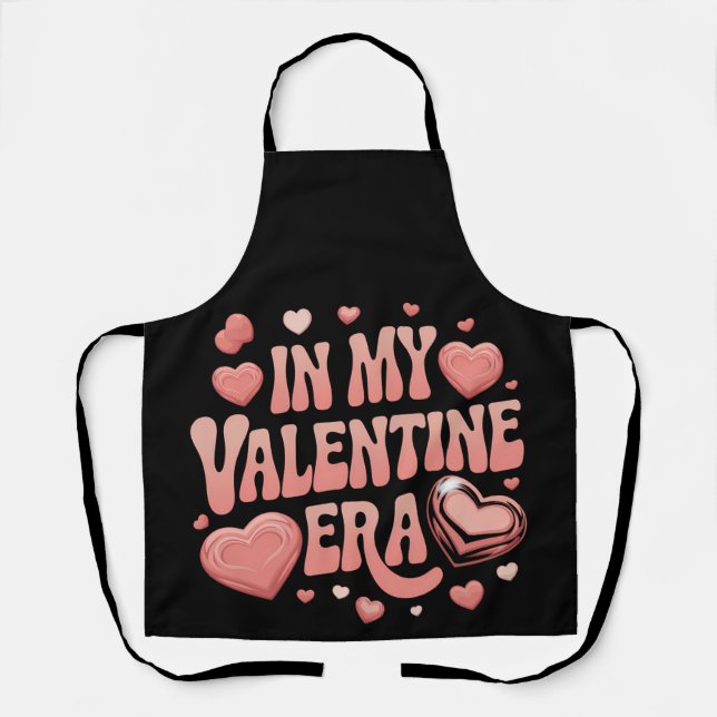 In My Valentine Era Cute Valentine's Day Apron (Front)