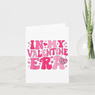 In My Valentine Era Retro Valentines Day Women Hea Card