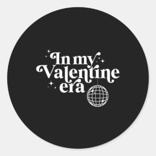 In My Valentine Era Valentine's Day Love Couples M Classic Round Sticker