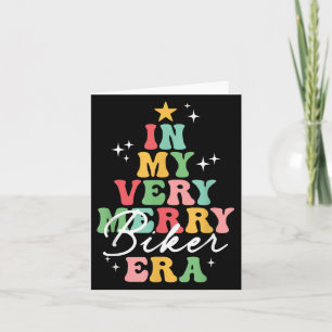 In My Very Merry Biker Era Christmas Groovy Retro Card