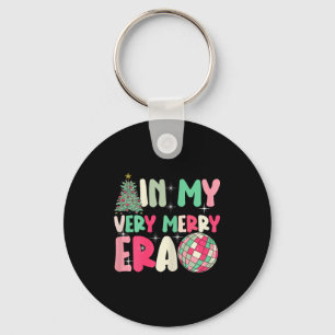 In My Very Merry Era - Cute Groovy Xmas  Key Ring