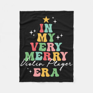 In My Very Merry Violin Player Violinist Era Chris Fleece Blanket