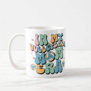 In My Volleyball Mum Era Game Day Retro Volleyball Coffee Mug