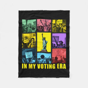 In My Voting Era Harris Wheimer 2024 Presidential Fleece Blanket