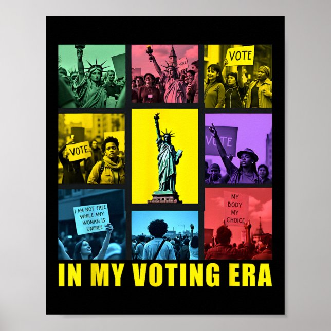 In My Voting Era Harris Wheimer 2024 Presidential  Poster (Front)