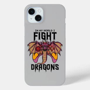 In My World I Fight Dragons iPhone 15 Mini Case