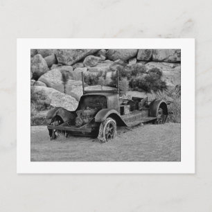 " In Need Of A Tow - Short DOF Black & White " Postcard