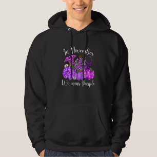 In November Family We Wear Purple Pumpkin Epilepsy Hoodie