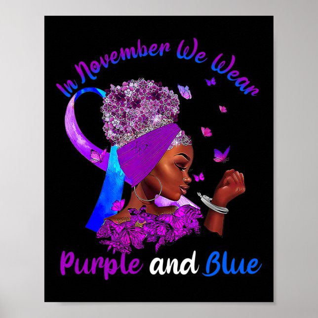 In November Pancreatic Cancer and Diabetes Awarene Poster (Front)