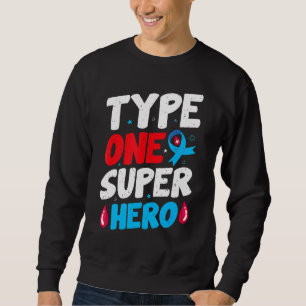 In November We Wear Blue Butterflies Diabetes Awar Sweatshirt