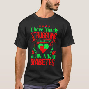 In November We Wear Blue Butterflies Diabetes Awar T-Shirt