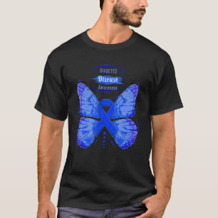 In November We Wear Blue Cure Diabetes Awareness B T-Shirt