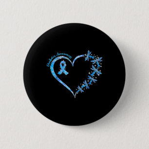 In November We Wear Blue Cure Diabetes Awareness L 6 Cm Round Badge
