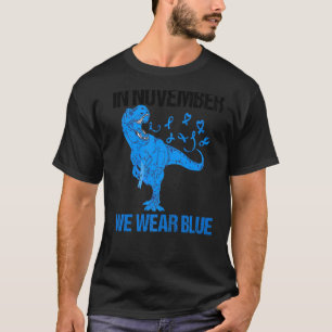 In November We Wear blue Diabete Warrior Awareness T-Shirt