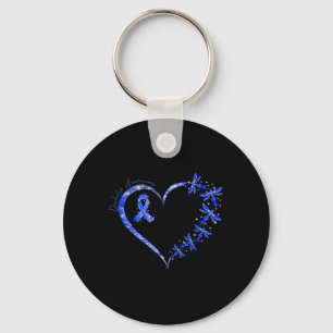 In November We Wear Blue Diabetes Awareness Dragon Key Ring