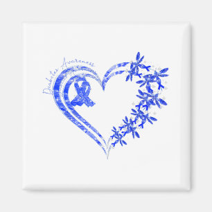 In November We Wear Blue Diabetes Awareness Dragon Magnet