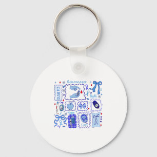 In November We Wear Blue Diabetes Awareness Fight Key Ring