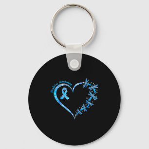 In November We Wear Blue Diabetes Awareness Love  Key Ring