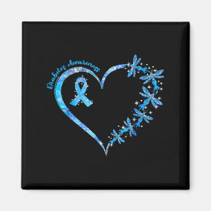 In November We Wear Blue Diabetes Awareness Love  Magnet