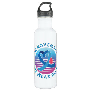 In November We Wear Blue diabetes awareness month 710 Ml Water Bottle