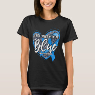 In November We Wear Blue Diabetes Awareness Month T-Shirt
