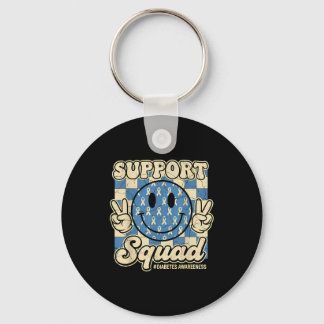 In November We Wear Blue Diabetes Awareness Suprt  Key Ring