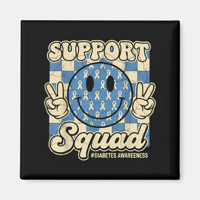 In November We Wear Blue Diabetes Awareness Suprt  Magnet (Front)