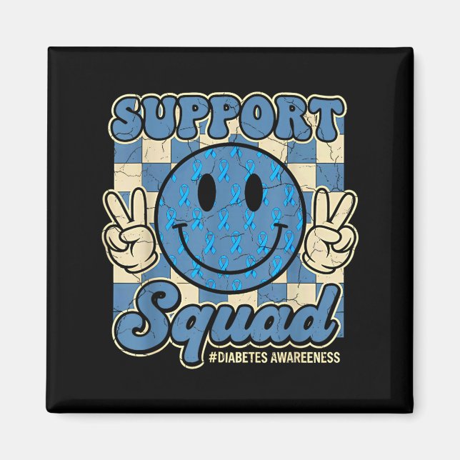 In November We Wear Blue Diabetes Awareness Suprt  Magnet (Front)