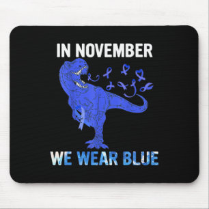 In November We Wear Blue Diabetes Awareness Toddle Mouse Pad