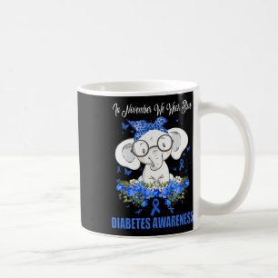 In November We Wear Blue Elephant Diabetes Awarene Coffee Mug