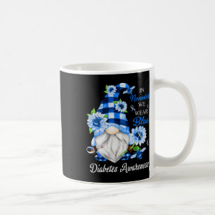 In November We Wear Blue Gnomes Diabetes Awareness Coffee Mug