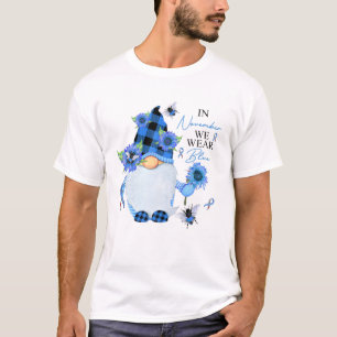 In November We Wear Blue Gnomes Diabetes Awareness T-Shirt