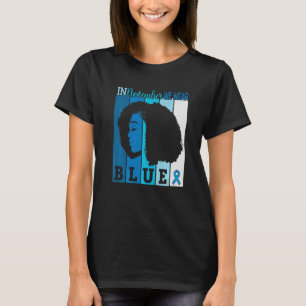 In November We Wear Blue Ribbon Diabetes Awareness T-Shirt