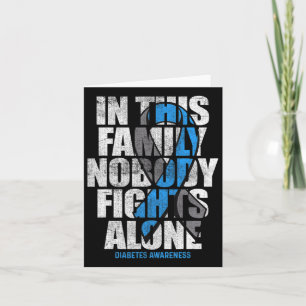 In November We Wear Blue T1d T2d Diabetic Diabetes Card