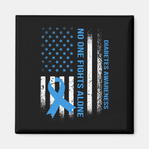 In November we Wear Blue T1D T2D Diabetic Diabetes Magnet