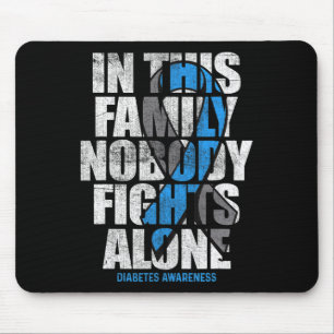 In November We Wear Blue T1d T2d Diabetic Diabetes Mouse Pad