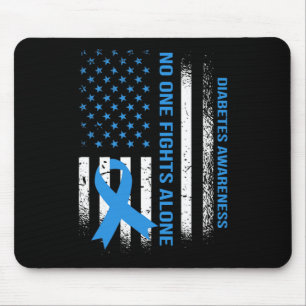 In November We Wear Blue T1d T2d Diabetic Diabetes Mouse Pad