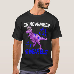 In November We Wear Blue Type 1 Diabetes Awareness T-Shirt