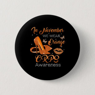 In November We Wear Orange High Heels Shoes Crps A 6 Cm Round Badge