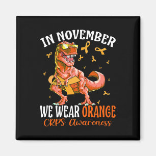 In November We Wear Orange Ribbon Crps Awareness D Magnet