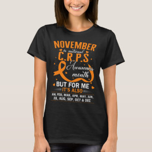 In November We Wear Orange Ribbon Crps Awareness M T-Shirt