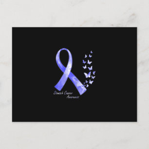In November We Wear Periwinkle Ribbon Stomach Canc Postcard