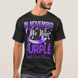 In November We Wear Purple Butterfly Pancreatic Ca T-Shirt