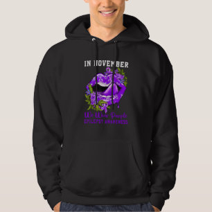 In November We Wear Purple Epilepsy Awareness Hoodie
