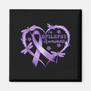 In November We Wear Purple Epilepsy Awareness Love Magnet